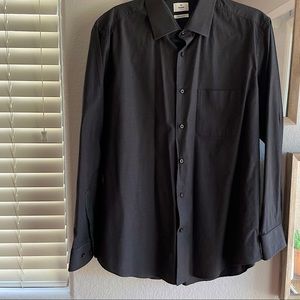 SCAPPINO Italy 1938  Black Dress Shirt Regular Fit